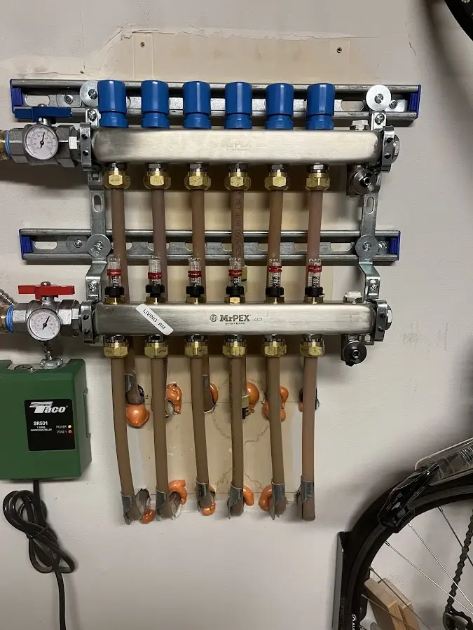 Plumber performing Leak Detection at a residential property in Avon